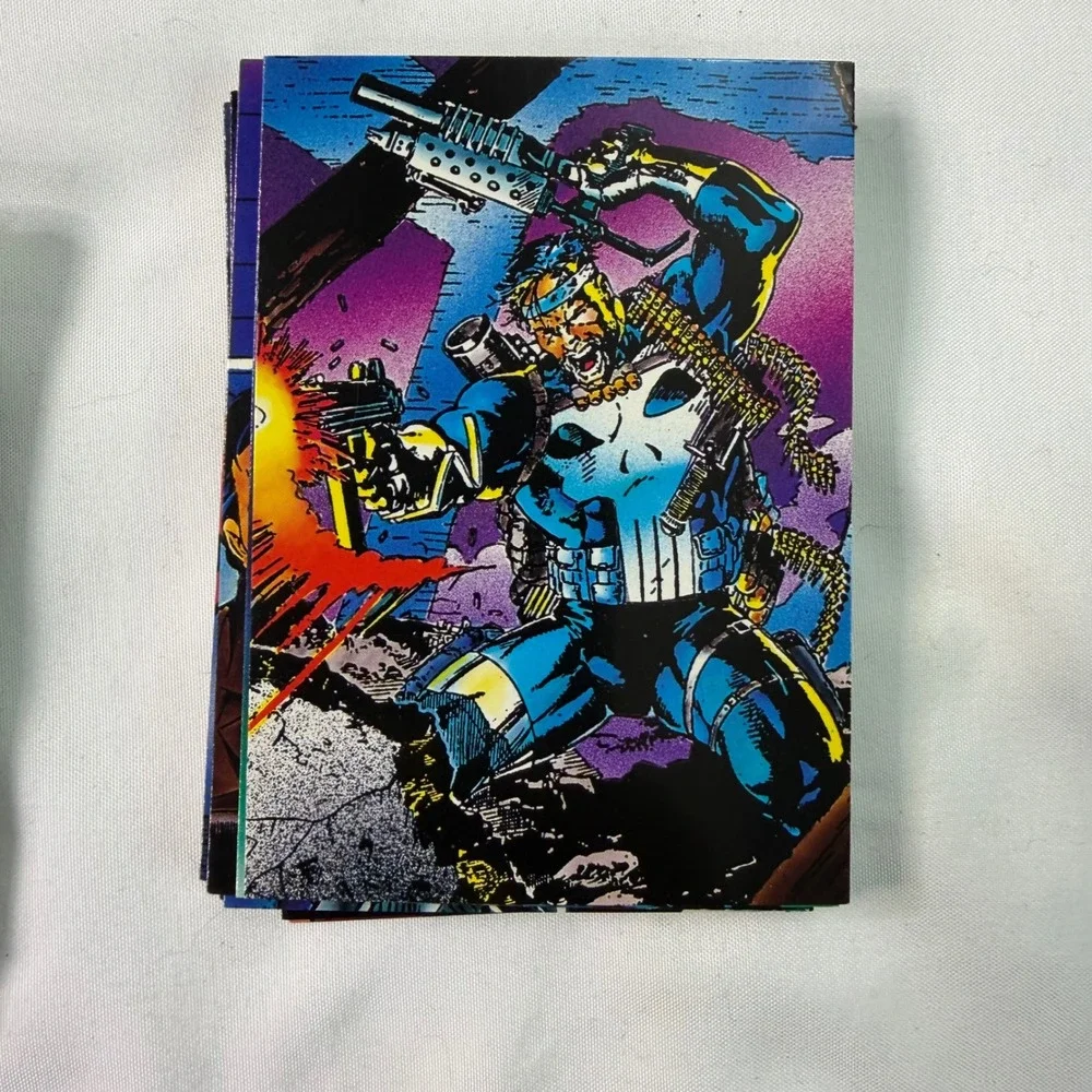 1992 Marvel The Punisher War Journal Entry 90 Trading Card lot Jim Lee